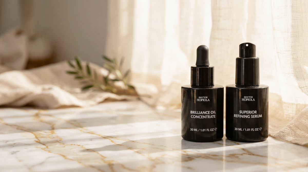 Smoother, calmer, more radiant skin in two steps.